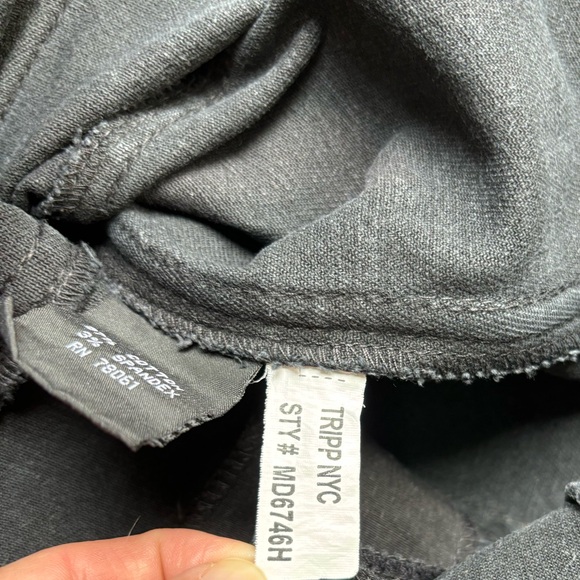 Vintage Tripp NYC Y2K Shiny Denim Snap Front Halter Corset Top - Picture 10 of 11